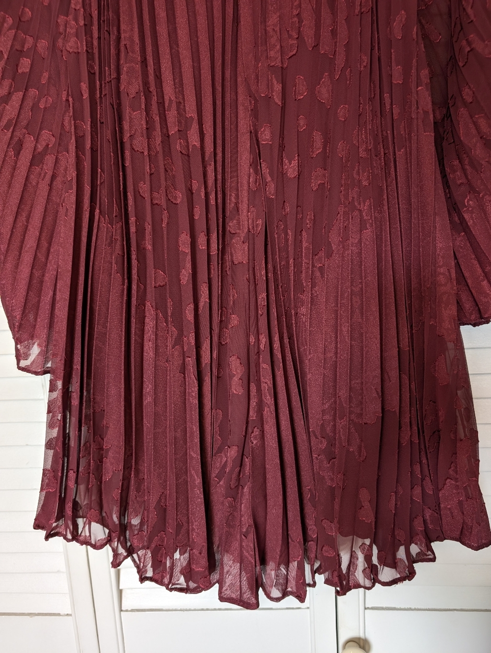 NWT Anthropologie Toulon Pleated Mini Dress in Plum - Size Small - Picture 7 of 16